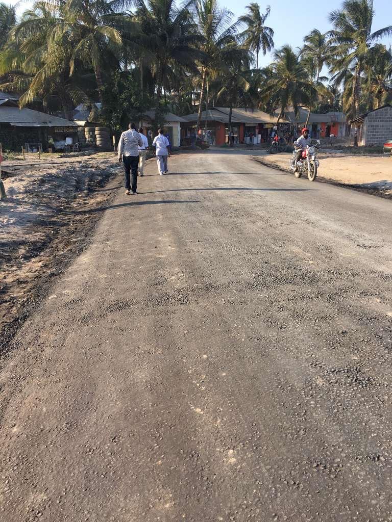 Finished road, open to traffic